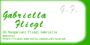 gabriella fliegl business card